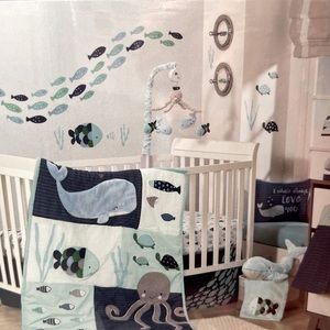Lambs & Ivy Oceania 6-piece Baby Crib Bedding Set